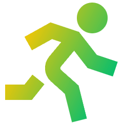 Running Icon from Sharp Gradient Set