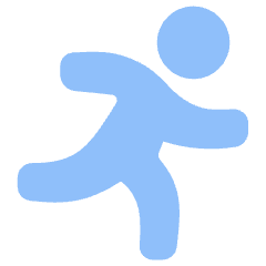 Running Icon from Plump Flat Set