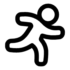 Running Icon from Plump Line Set