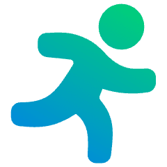 Running Icon from Plump Gradient Set