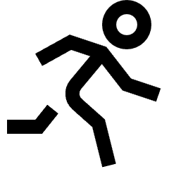 Running Icon from Sharp Line Set