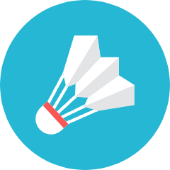 Shuttlecock Icon from Kameleon Colors Set