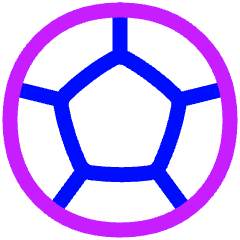 Soccer Icon from Plump Neon Set