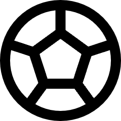 Soccer Icon from Sharp Line Set