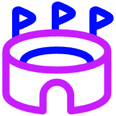 Stadium Icon from Plump Neon Set