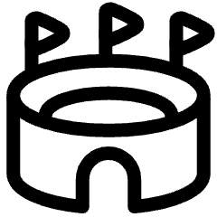 Stadium Icon from Plump Line Set
