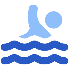 Swimming Icon from Plump Flat Set