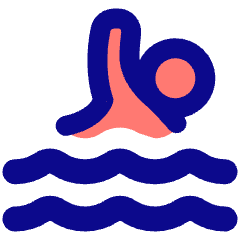 Swimming Icon from Plump Pop Set