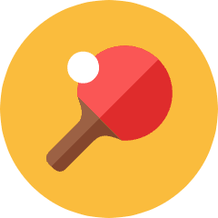 Table Tennis Icon from Kameleon Colors Set