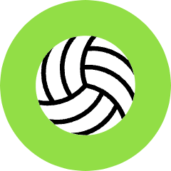 Volleyball Icon from Kameleon Pop Set