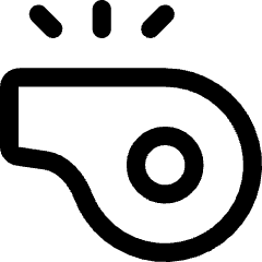 Whistle Icon from Flex Line Set