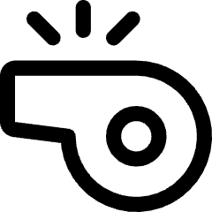 Whistle Icon from Core Line Set