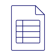 Invoice Spreadsheet 2 Illustration from UX Line Set