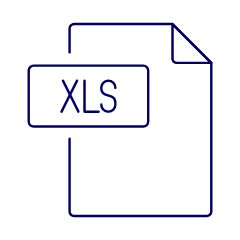 Xls Spreadsheet 1 Illustration from UX Line Set