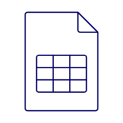 Xls Spreadsheet 2 Illustration from UX Line Set