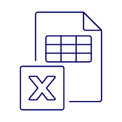 Xls Spreadsheet 3 Illustration from UX Line Set