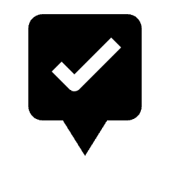 Map Pin Square Check Approved Icon from Nova Solid Set