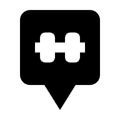 Map Pin Square Gym Icon from Nova Solid Set