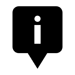 Map Pin Square Information Icon from Nova Solid Set
