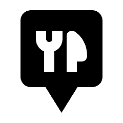 Map Pin Square Restaurant Icon from Nova Solid Set