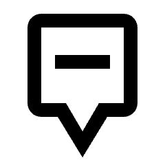 Map Pin Square Subtract Remove Icon from Nova Line Set