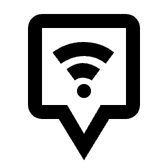 Map Pin Square Wifi Icon from Nova Line Set