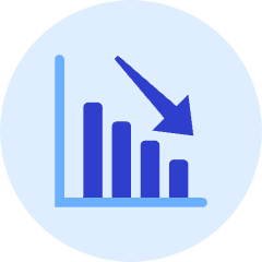 Graph Decrease Icon from Kameleon Duo Set
