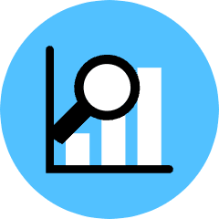 Graph Magnifier Icon from Kameleon Pop Set
