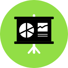 Screen Chart Icon from Kameleon Pop Set