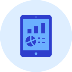 Tablet Chart Icon from Kameleon Duo Set