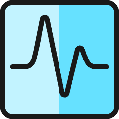 Graph Stats Square Icon from Ultimate Colors Set