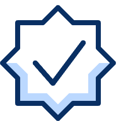 Check Badge Icon from Cyber Duotone Set