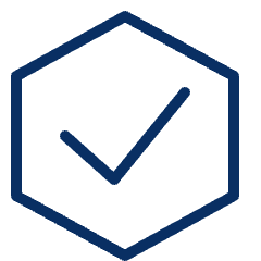 Check Hexagon 2 Icon from Cyber Line Set