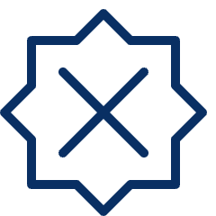 Close Badge Icon from Cyber Line Set