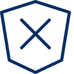 Close Shield Icon from Cyber Line Set