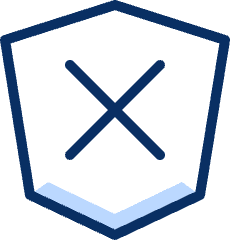 Close Shield Icon from Cyber Duotone Set