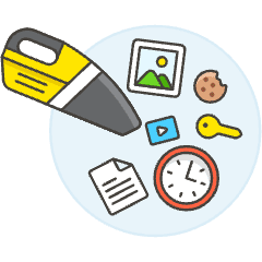 Clear Cache Illustration from UX Colors Set
