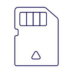 Sd Card Illustration from UX Line Set