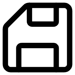 Floppy Disk Icon from Core Line Set