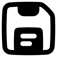 Floppy Disk Icon from Plump Remix Set