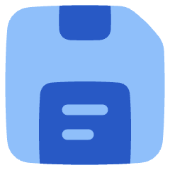 Floppy Disk Icon from Plump Flat Set