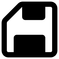 Floppy Disk Icon from Core Remix Set