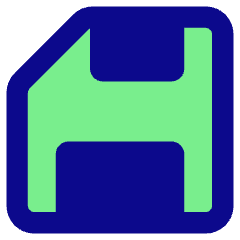 Floppy Disk Icon from Core Pop Set