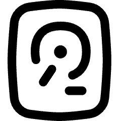 Hard Disk Icon from Flex Line Set