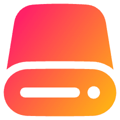 Hard Drive 2 Icon from Plump Gradient Set