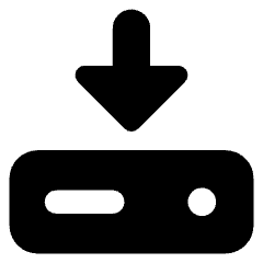 Hard Drive Download Icon from Core Solid Set