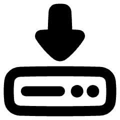 Hard Drive Download Icon from Plump Remix Set