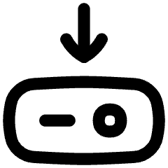 Hard Drive Download Icon from Flex Line Set