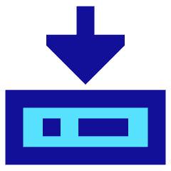 Hard Drive Download Icon from Sharp Pop Set