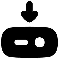 Hard Drive Download Icon from Flex Solid Set